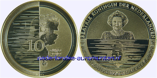 10 Euro Goud 2010 - Nederland Waterland