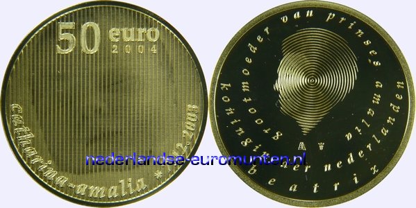 50 Euro Goud 2004 - Geboortemunt Amalia