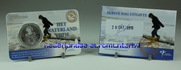 5 Euro Nederland 2010 - Nederland Waterland - Eerste Dag Uitgifte