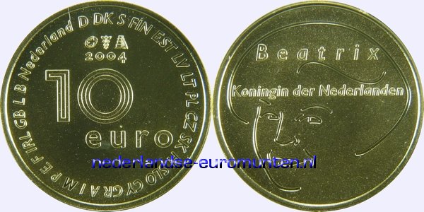 10 Euro Goud 2004 - Uitbreiding Europeese Unie