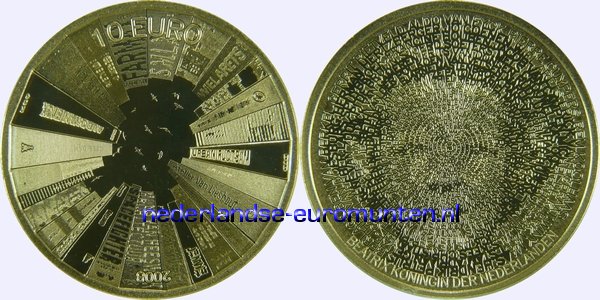 10 Euro Goud 2008 - Nederlandse Architectuur