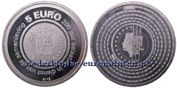 5 Euro Nederland 2006 - 200 jaar Belastingdienst